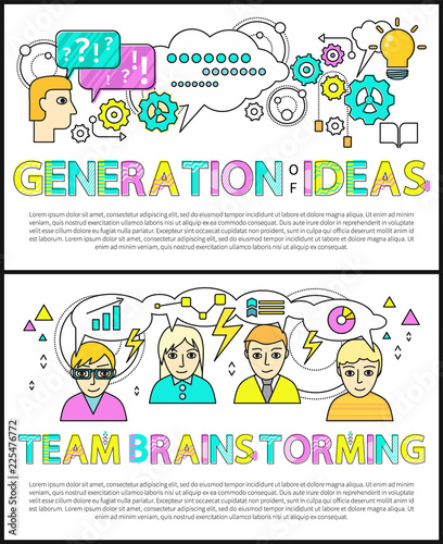 Generation of Ideas by Team Brainstorming Banner
