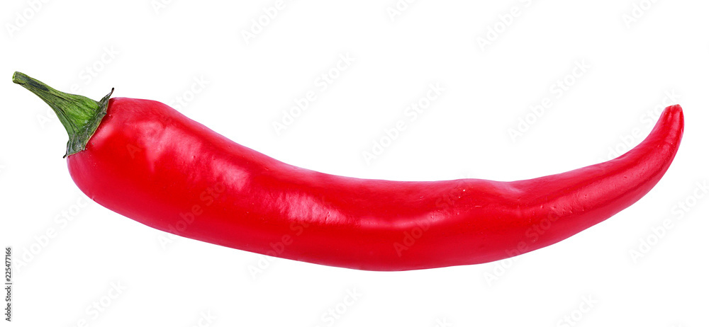 Fresh hot red chili pepper isolated on white background with clipping path Fresh hot red chili pepper isolated on white background with clipping path