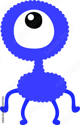 cartoon cute monster vector