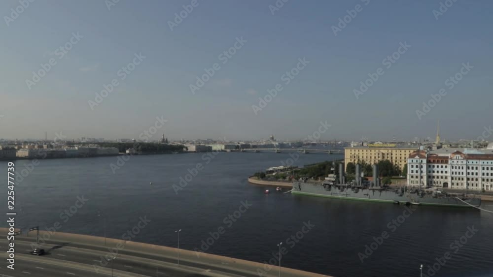 Russia. Saint-Petersburg. Neva river. The Cruiser Aurora. Russia. Saint-Petersburg. Neva river. The Cruiser Aurora.