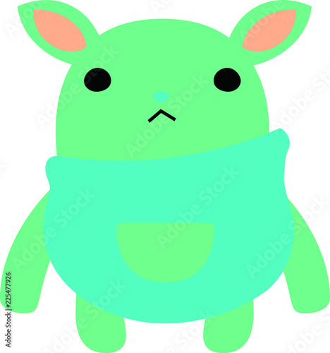 cartoon cute monster vector