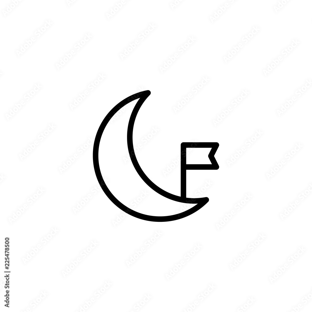 moon landing icon vector moon landing icon vector