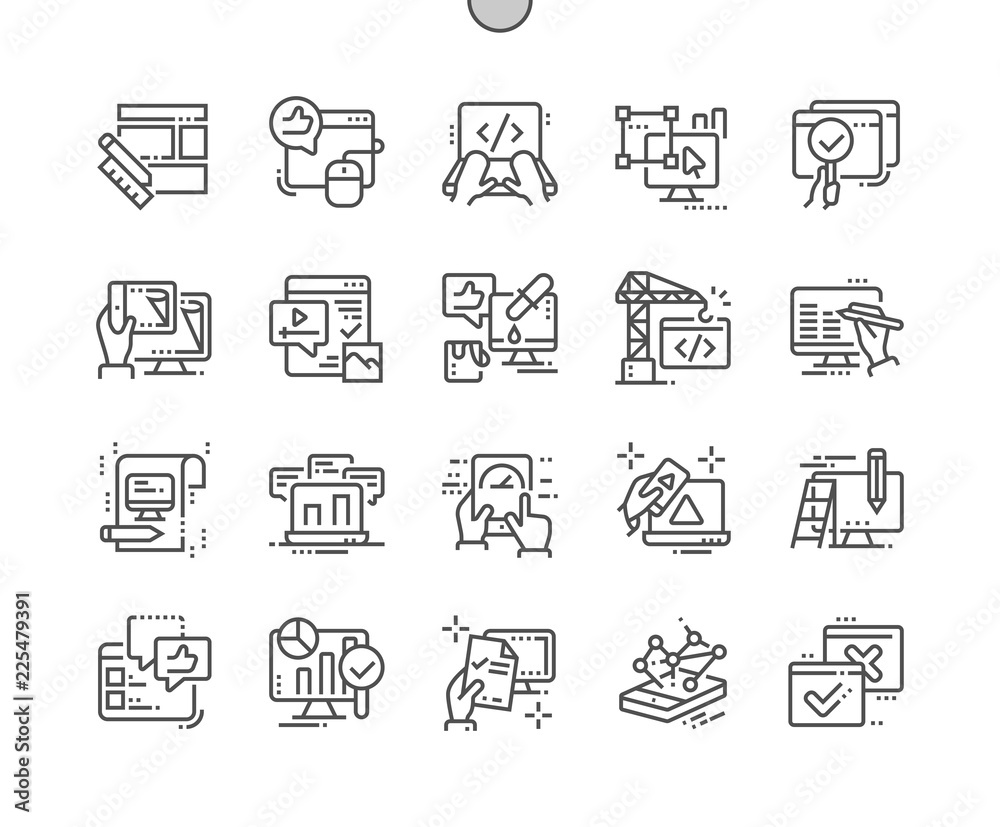 Testing website Well-crafted Pixel Perfect Vector Thin Line Icons 30 2x Grid for Web Graphics and Apps. Simple Minimal Pictogram Testing website Well-crafted Pixel Perfect Vector Thin Line Icons 30 2x Grid for Web Graphics and Apps. Simple Minimal Pictogram
