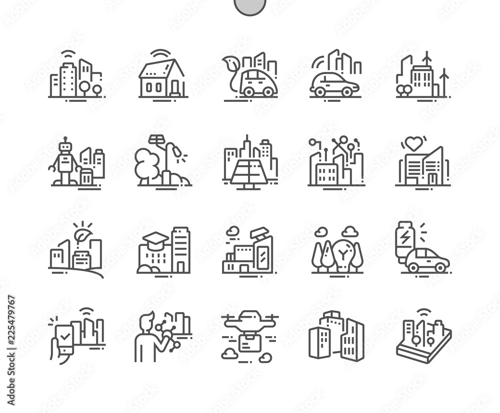 Delivery service Well-crafted Pixel Perfect Vector Thin Line Icons 30 2x Grid for Web Graphics and Apps. Simple Minimal Pictogram