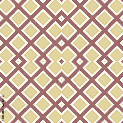 Vector seamless texture with ethnic styled rhombs