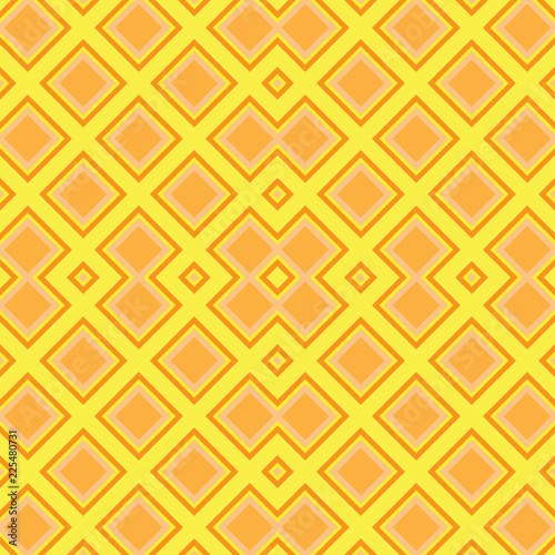 Vector seamless texture with ethnic styled rhombs