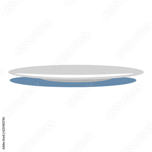 Plate icon. Flat illustration of plate vector icon for web design