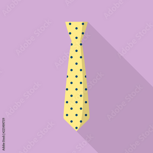 Necktie icon. Flat illustration of necktie vector icon for web design