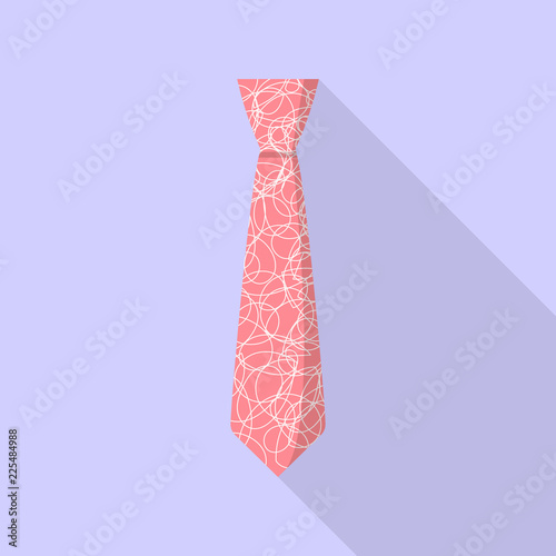 Fashion tie icon. Flat illustration of fashion tie vector icon for web design