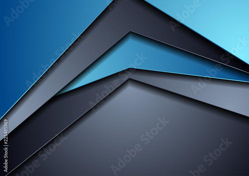 Dark blue abstract tech corporate background