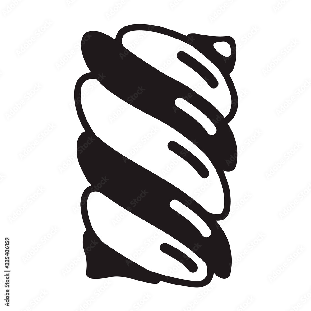 Fototapeta premium Swirl candy stick icon. Simple illustration of swirl candy stick vector icon for web design isolated on white background
