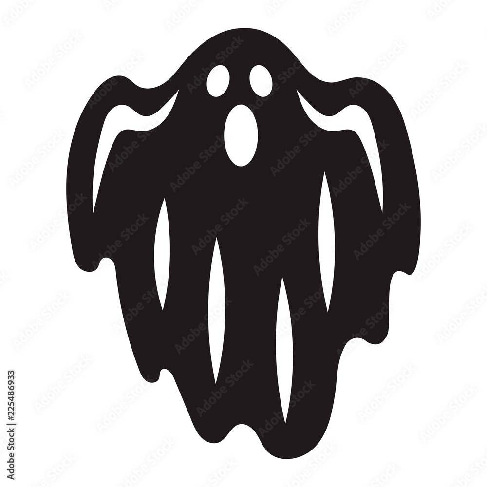 Halloween ghost icon. Simple illustration of halloween ghost vector icon for web design isolated on white background Halloween ghost icon. Simple illustration of halloween ghost vector icon for web design isolated on white background