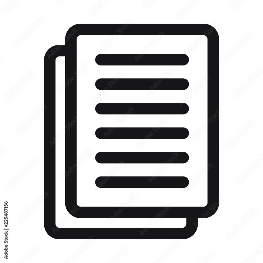 Document Icon vector. Simple flat symbol Document Icon vector. Simple flat symbol