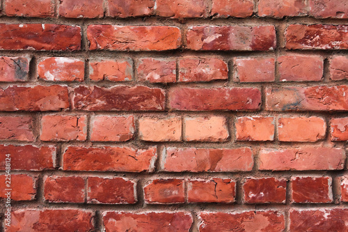 Old brick wall, red brick