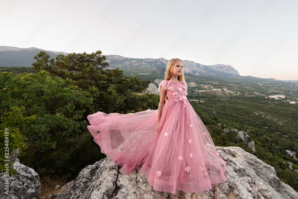 Beautiful girl in amazing dress outdoor. Wedding dress Beautiful girl in amazing dress outdoor. Wedding dress