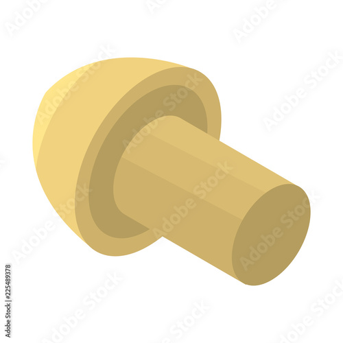 Mushroom icon. Isometric of mushroom vector icon for web design isolated on white background