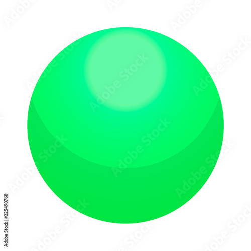 Green candy ball icon. Isometric of green candy ball vector icon for web design isolated on white background