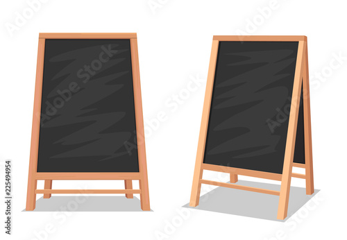 Restaurant outdoor blackboard for menu
