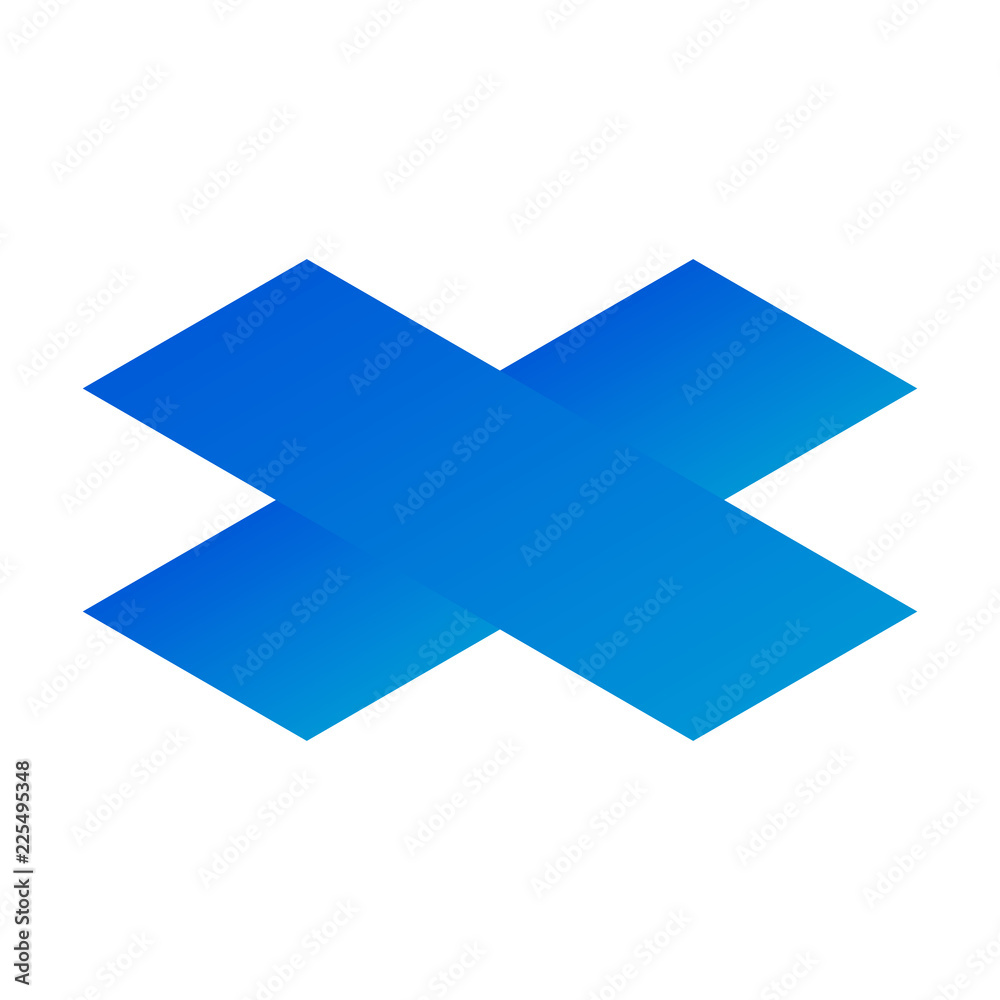 Blue plus sign icon. Isometric of blue plus sign vector icon for web design isolated on white background Blue plus sign icon. Isometric of blue plus sign vector icon for web design isolated on white background