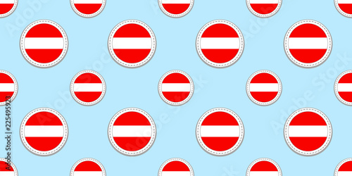 Free Download Austria round flag seamless pattern. Austrian background. Vector circle icons. Geometric symbols. Texture for sports pages, competition, games. travelling, school, design elements. patriotic wallpaper - GFXLoad