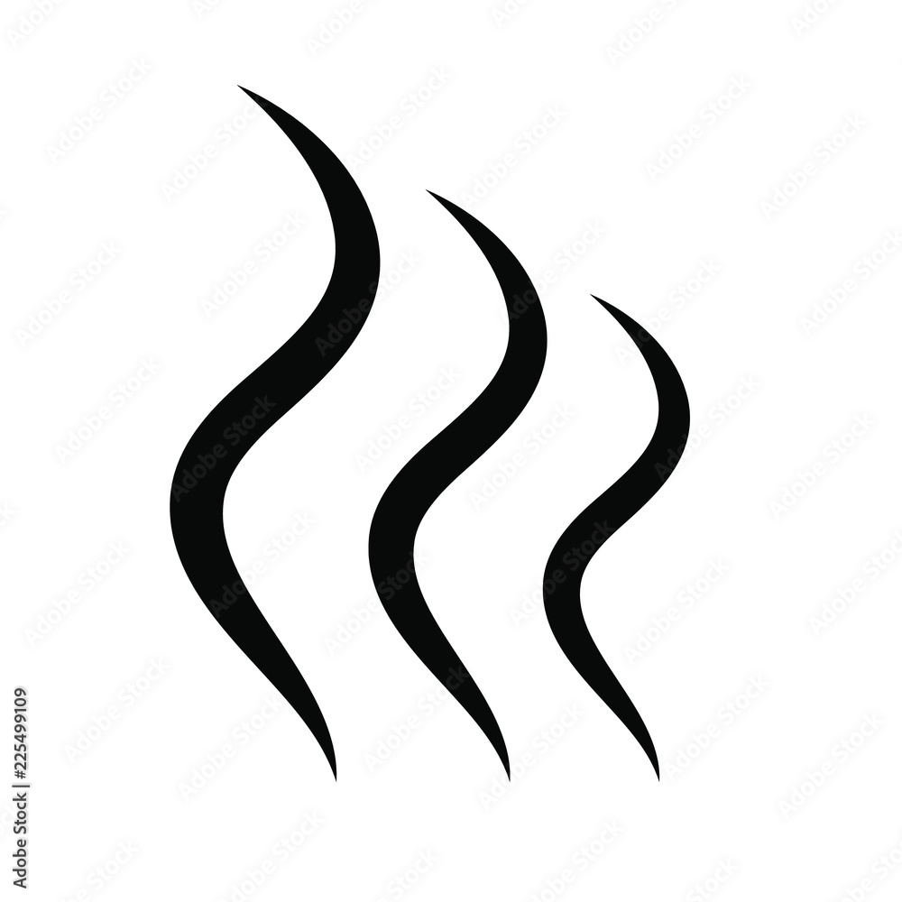 Smoke puff icon vector illustration isolated on white background Smoke puff icon vector illustration isolated on white background