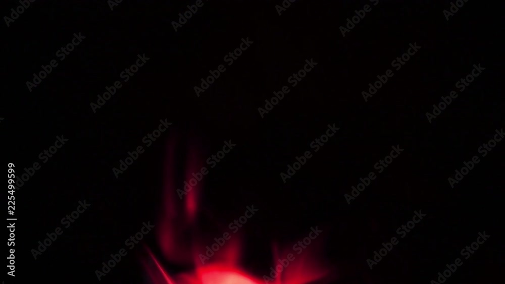 Abstract red fire on black background.
