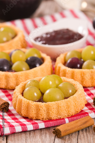 Grape tarts.