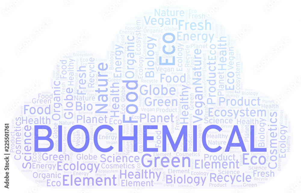 Obraz premium Biochemical word cloud.