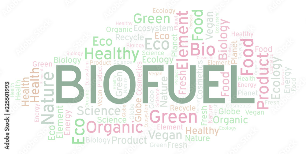 Fototapeta premium Biofuel word cloud.