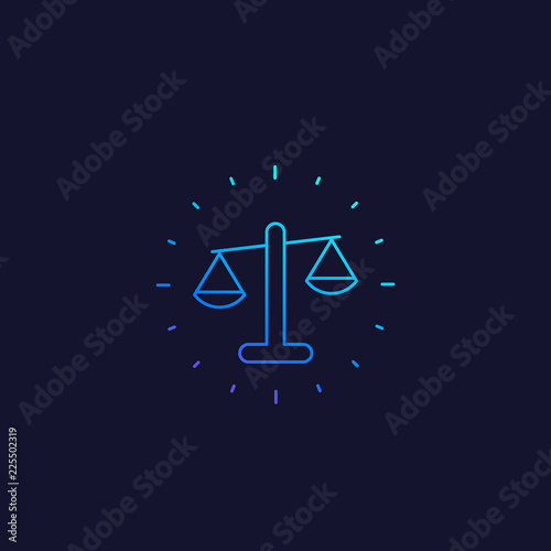 Ethics vector line icon