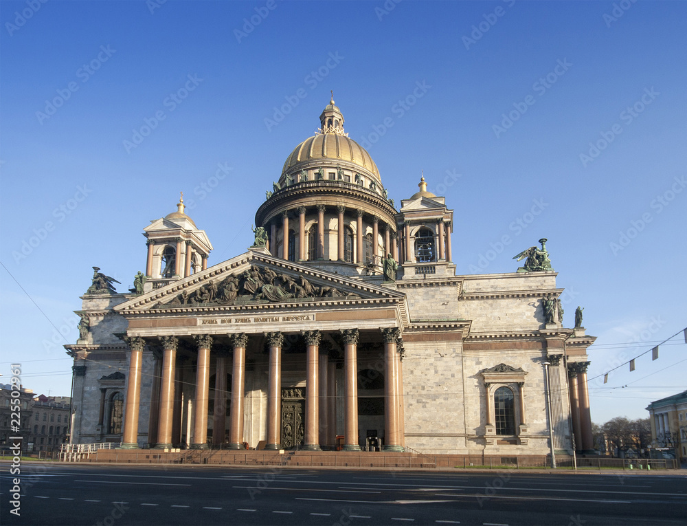 Saint Isaacs Cathedral (southern facade), Saint-Petersburg, Russia