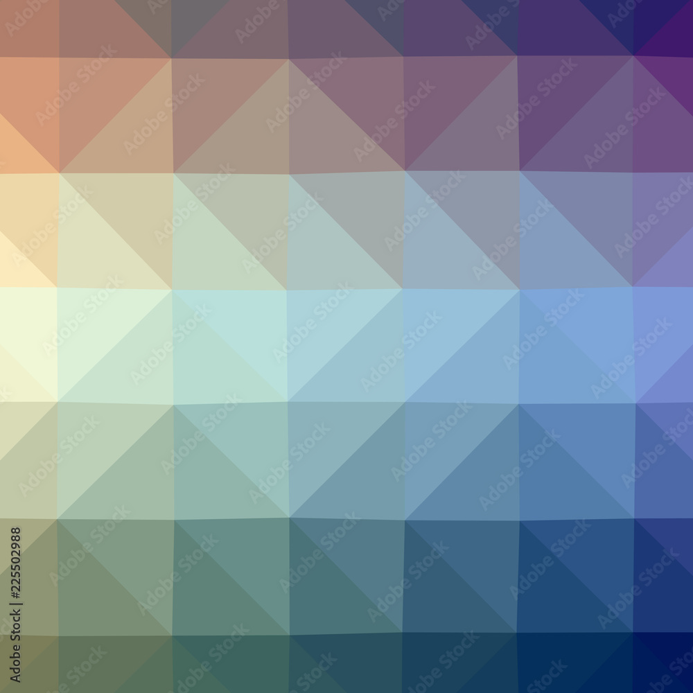 Fototapeta premium Illustration of beautiful blue low poly background.