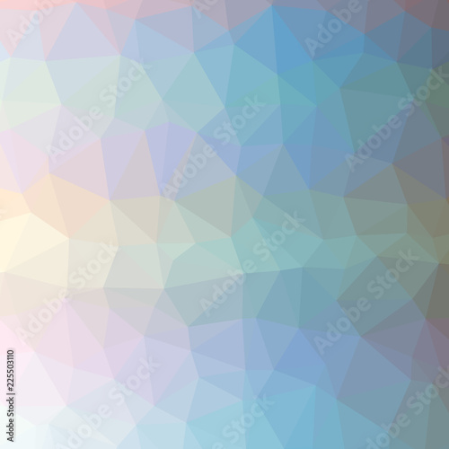 Illustration of beautiful blue low poly background.