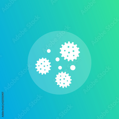 bacteria, infection icon