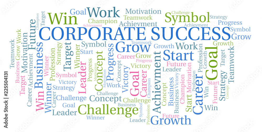 Fototapeta premium Corporate Success word cloud.