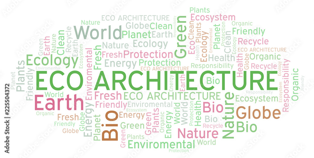 Eco Architecture word cloud.