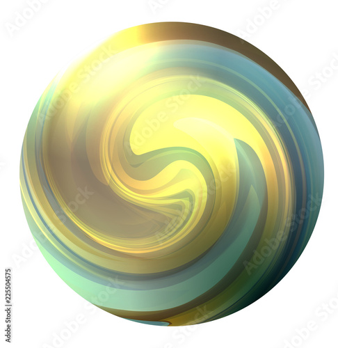 Circle with a swirling multicolor whirlpool. The object is separate from the background. Vector element for banners, flyers and your designs.