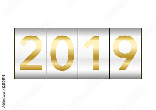 2019年　機械式カウンターの表示