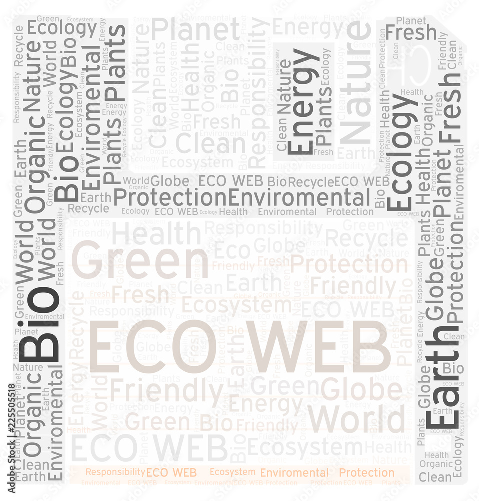 Eco Web In A Floppy Disk Shape word cloud. Eco Web In A Floppy Disk Shape word cloud.