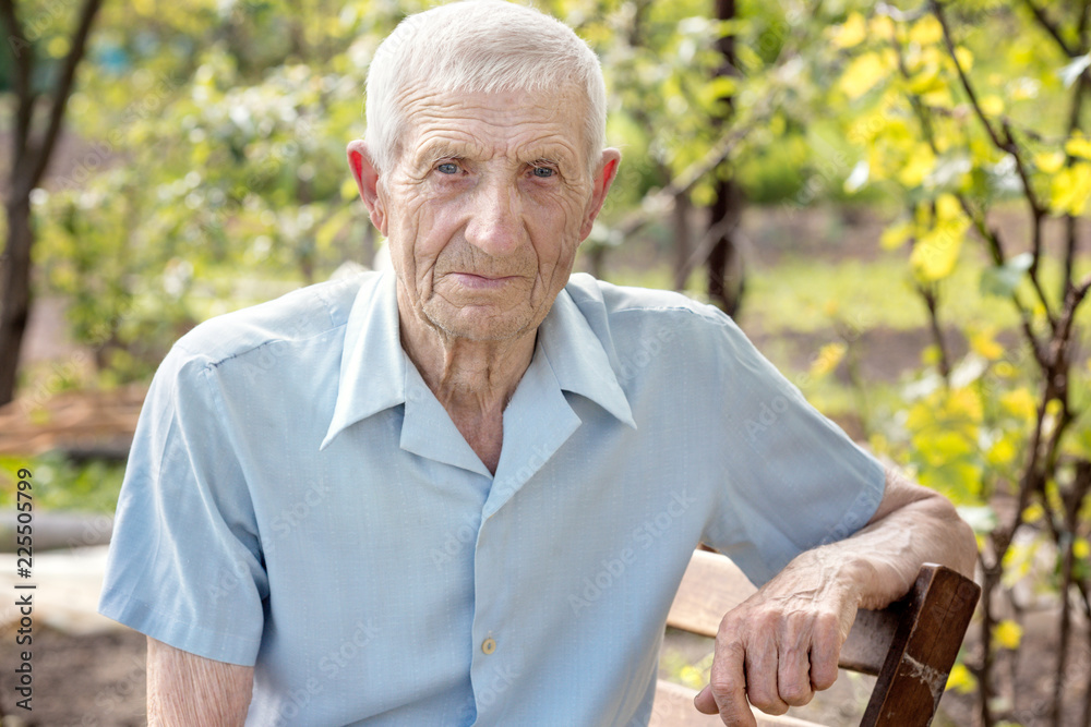 senior man at the outdoor senior man at the outdoor