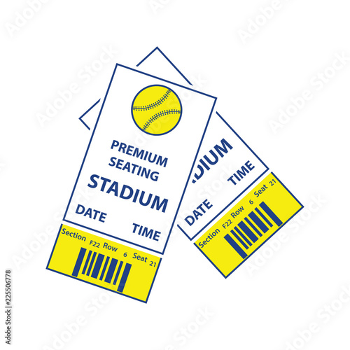 Baseball tickets icon