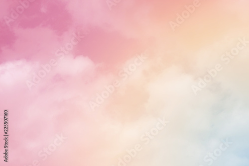 sun and cloud background with a pastel colored