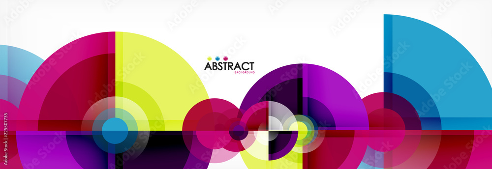 Abstract background bright circles geometric design Abstract background bright circles geometric design