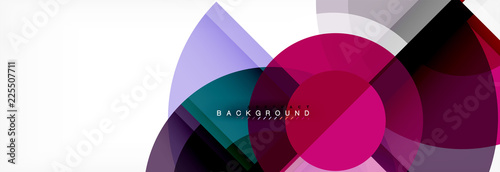 Vector fantastic circle modern geometric background template