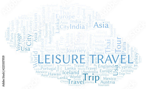 Leisure Travel word cloud.