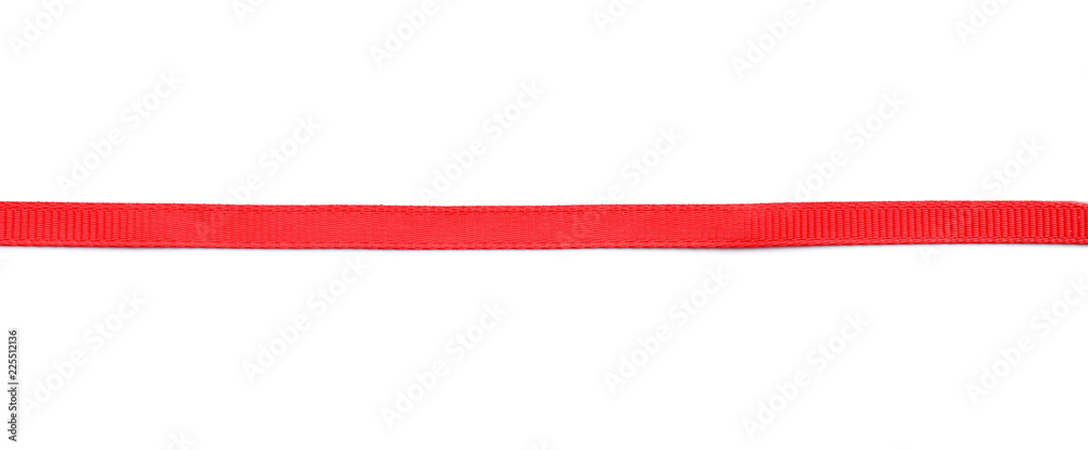 Red ribbon on white background Red ribbon on white background