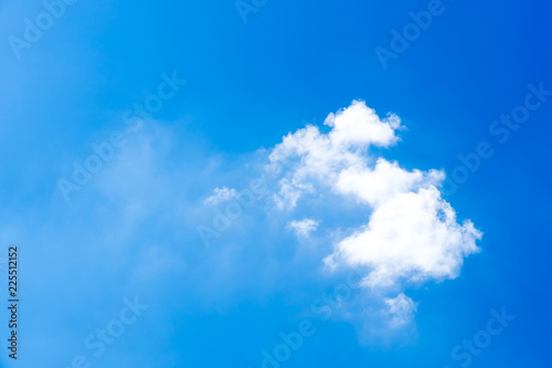 cloudy in the blue background