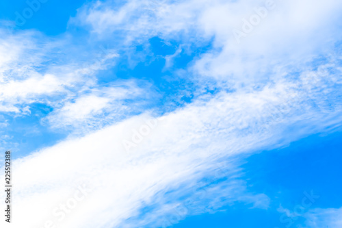 sky blue with white clouds