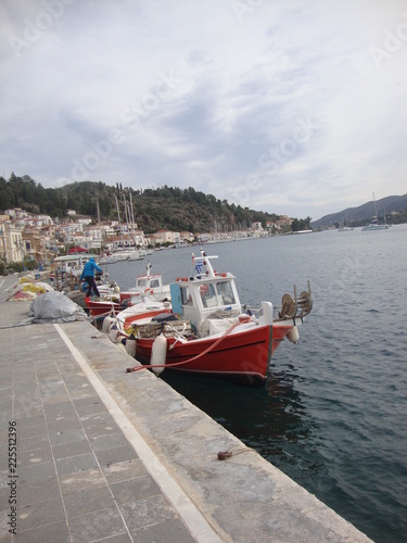 fishing boats in the bay