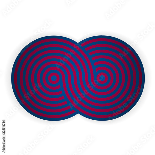 Blue - pomegranate shape. Illustration 10 version.